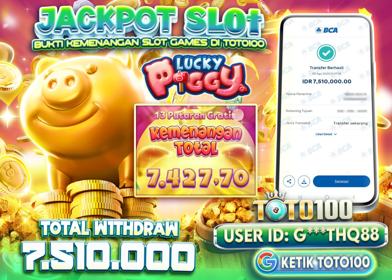 G***THQ88 JACKPOT SLOT LUCKY PIGGY Rp.7.510.000 - LUNAS
