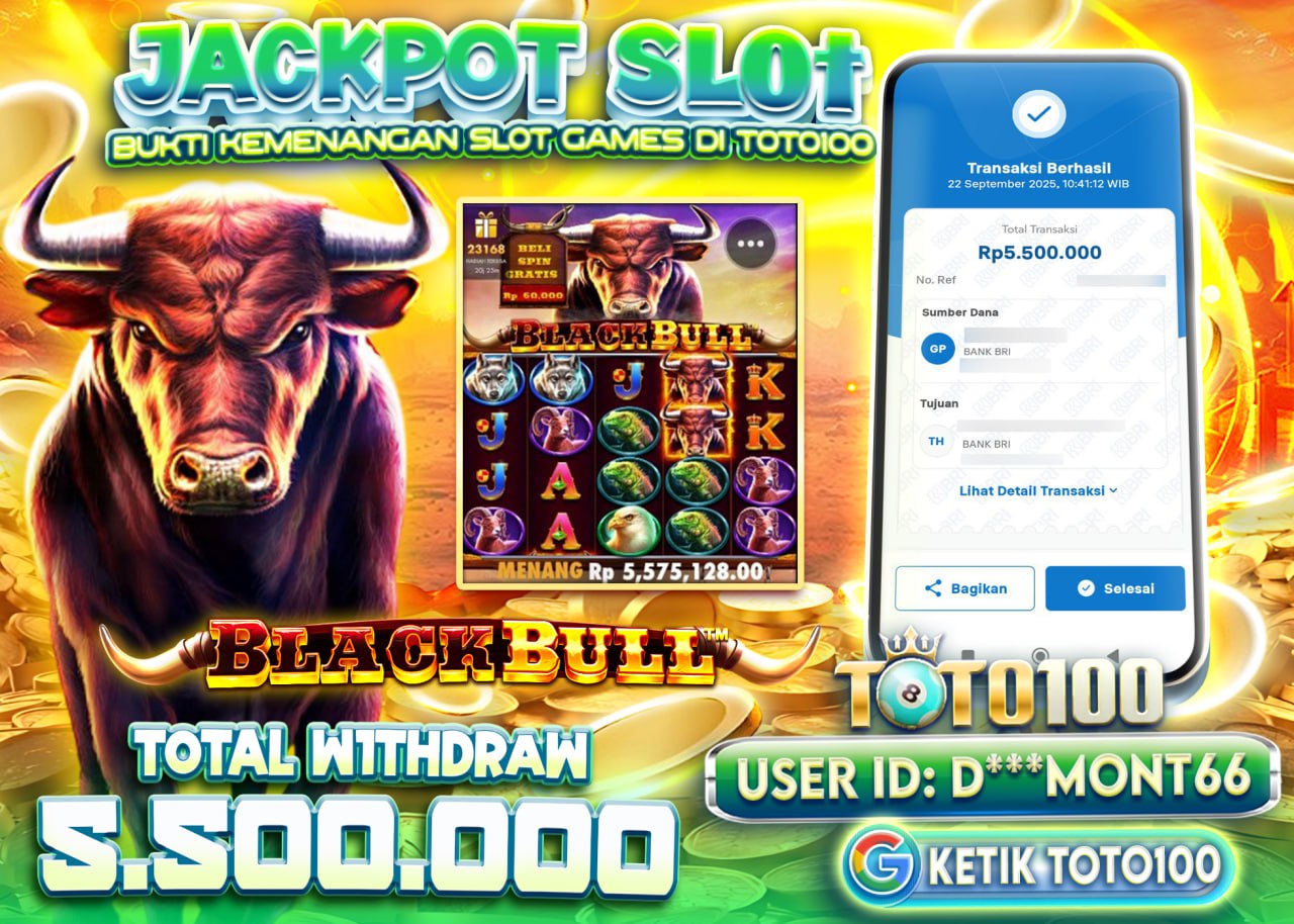 D***MONT66 JACKPOT BLACK BULL Rp 5.500.000 - LUNAS