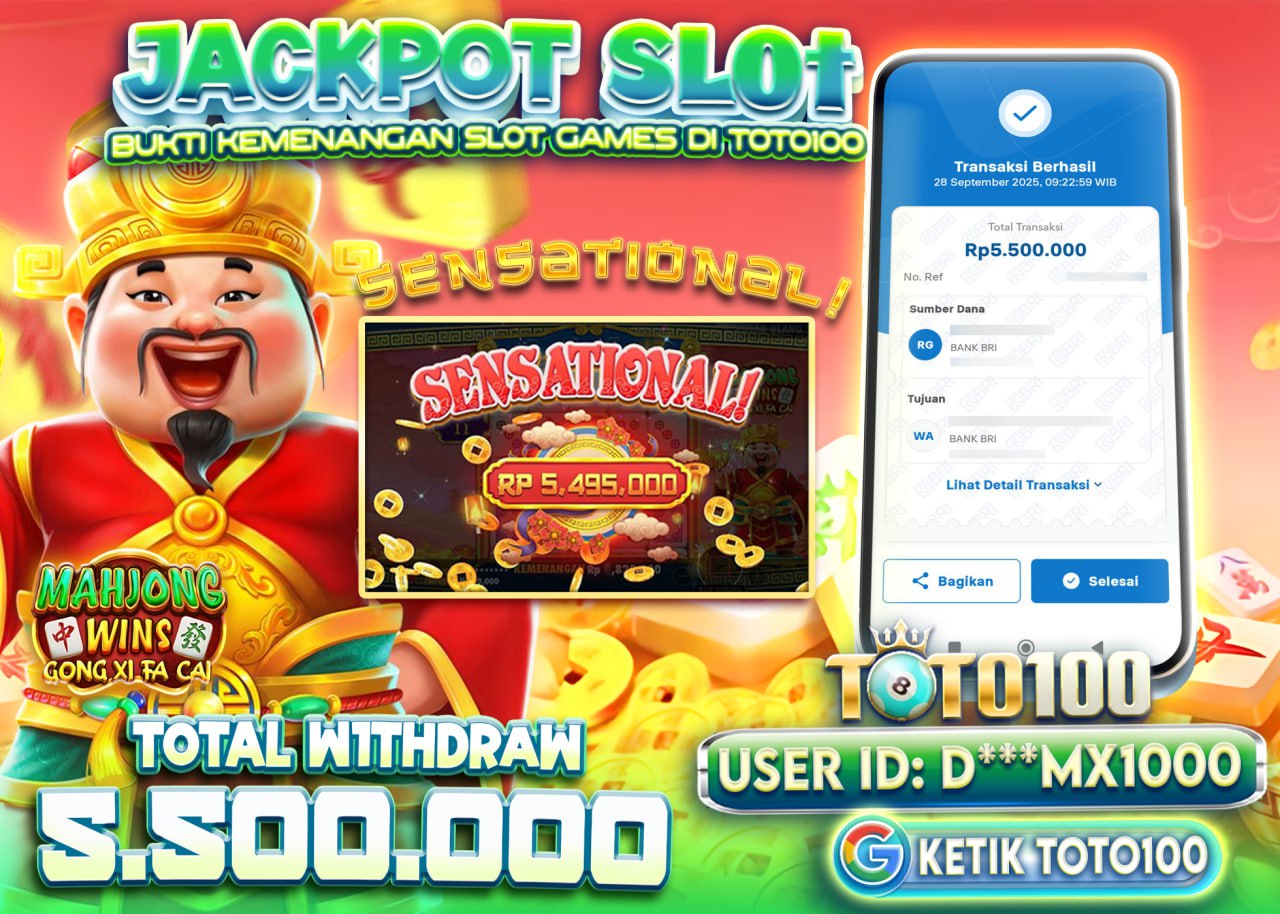D***MX10000 JACKPOT MAHJONG WINS Rp 5.500.000 - LUNAS